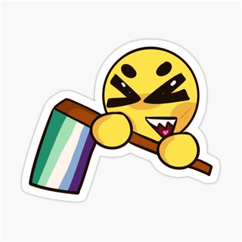 "MLM pride emoji" Sticker for Sale by Mudosis | Redbubble