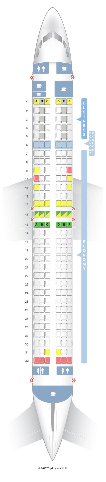 SeatGuru Seat Map KLM Boeing 737-800 (738)