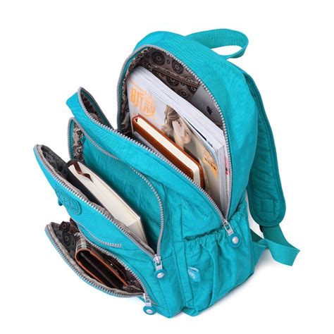 School Backpack for College Large Capacity Travel Waterproof Nylon Casual Multi Pockets Back to ...