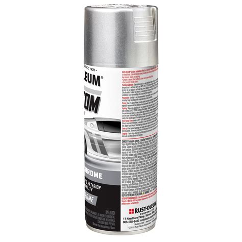 Rust-Oleum Chrome Silver Premium Custom Spray Paint 10oz