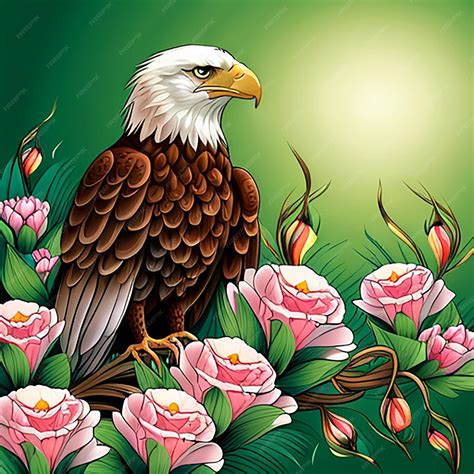 Premium AI Image | 3d phoenix logo design with eagle bird illustration