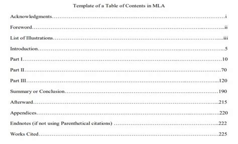 How to Write a Table of Contents for Different Formats With Examples ...