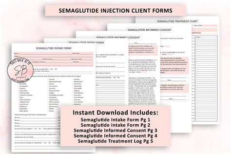 Semaglutide Injection Intake Form Semaglutide Consent Form - Etsy Australia