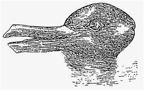 Duck-rabbit Illusion Clip Arts - Duck Rabbit Illusion Png, Transparent ...