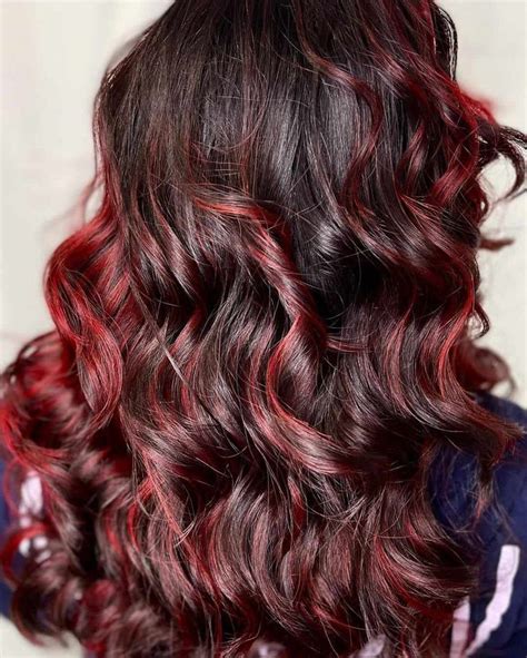 Top 30 Red Highlights On Black Hair Ideas (2023 Update) | Black hair with highlights, Natural ...