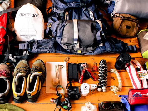 Trekking equipment/ packing lists