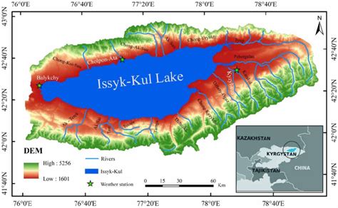 | Lake Issyk-Kul Basin map. | Download Scientific Diagram