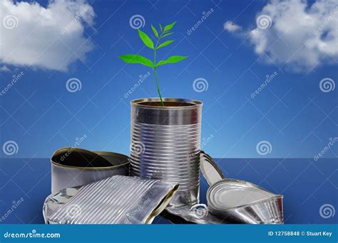 Recycle metal cans concept stock photo. Image of tincans - 12758848