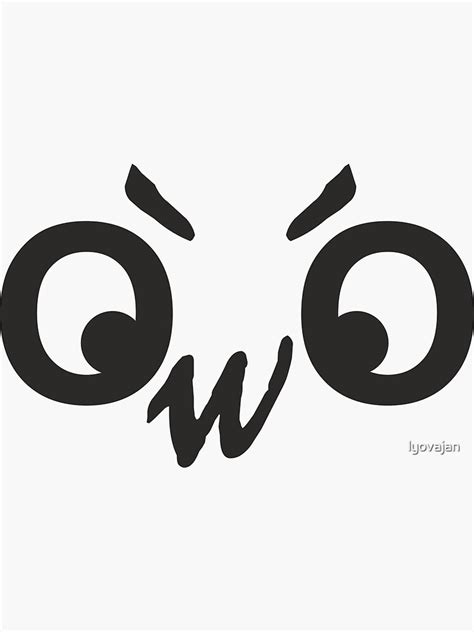 "ÒwÓ Angry OwO Emoticon Emoji " Sticker by lyovajan | Redbubble