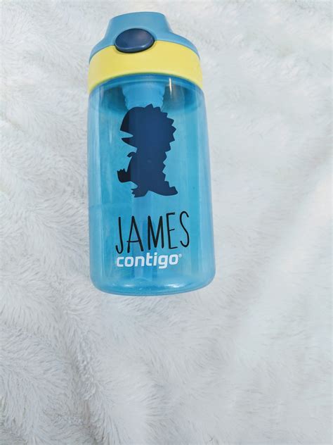 Contigo Water Bottle for Kids Decal, Dinosaur Decal , Personalized ...