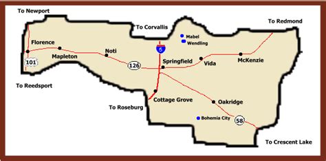 Map Of Lane County Oregon - Maping Resources