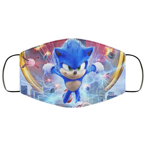 Sonic the hedgehog face mask - 247teeshirt