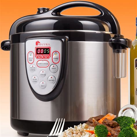 Secura 6-in-1 Electric Pressure Cooker Stainless Steel Digital Steamer Rice Slow | Best Food ...