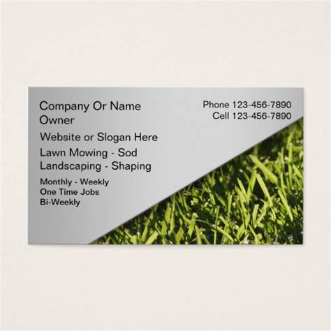 Lawn Mowing Business Cards | Zazzle