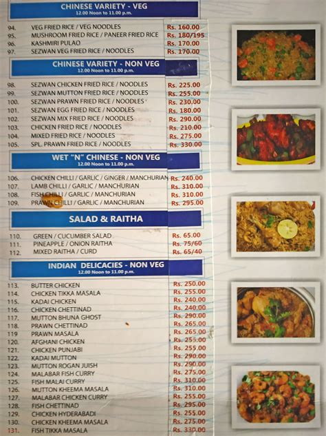 Menu of Nasi Kandar Pelita, Near Nagesh Theatre, Thyagaraya Nagar ...