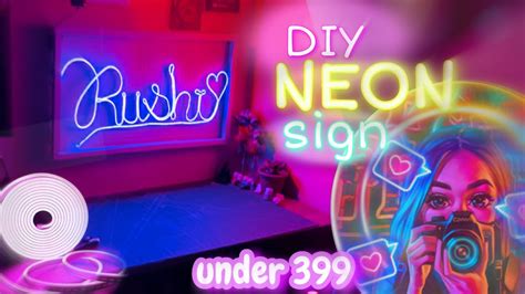 Detailed Tutorial For Neon Sign | How to Make Studio Neon Light 💡😱 ...