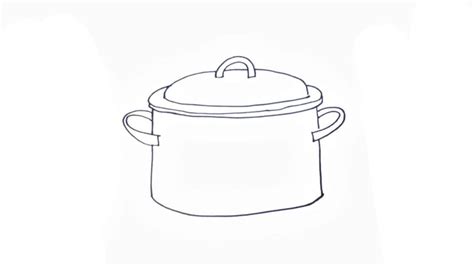 How To Draw A Cooking Pot - My How To Draw