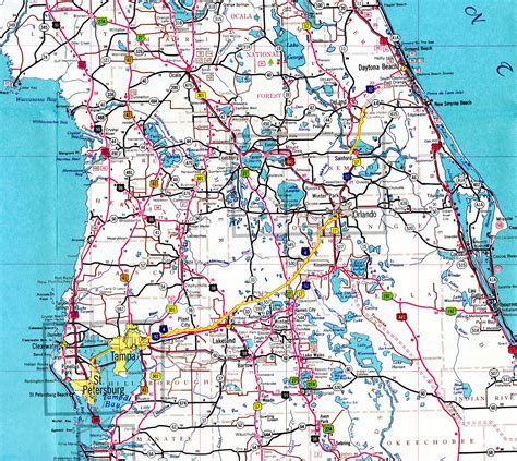 City Map Of Central Florida - Link-Italia - Road Map Of Central Florida ...