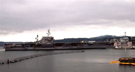 USS Kitty Hawk (CV-63) just prior to decommissioning @ Puget Sound Naval Shipyard, Bremerton, WA ...