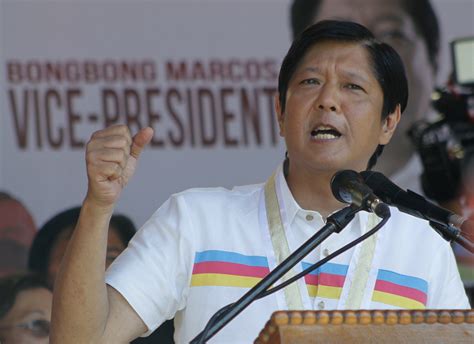 Marcos Jr. Banks on Merits of his Father — Abella