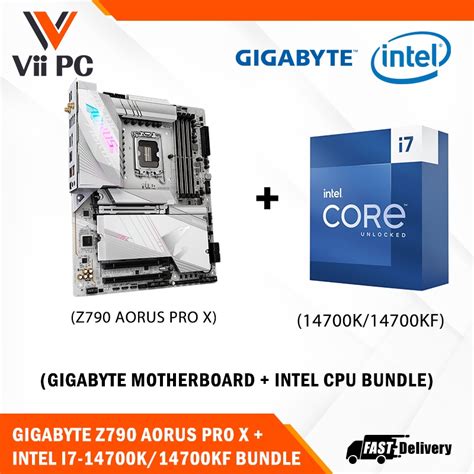 GIGABYTE Z790 AORUS PRO X Motherboard + Intel i7-14700K/i7-14700KF Processor BUNDLE | Shopee ...