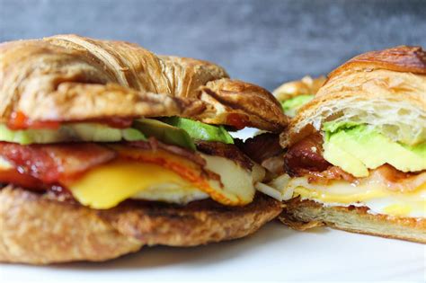 Bacon Egg & Cheese Croissant Sandwich