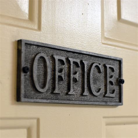 Vintage Plaque - Office