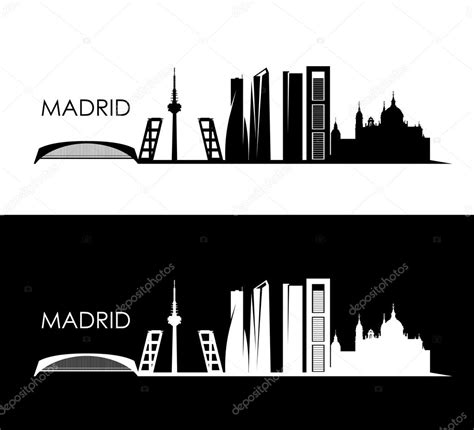 Madrid skyline — Stock Vector © I.Petrovic #46547551