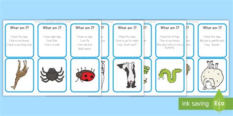 What Am I Animal Guessing Game Cards | Guessing Game