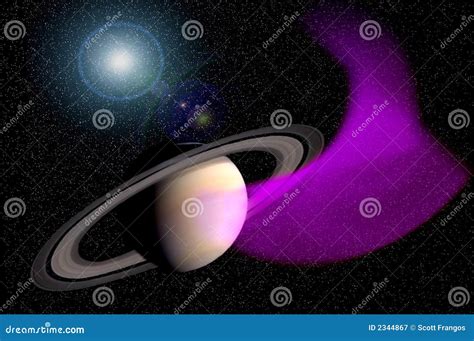 Saturn and Nebula stock illustration. Illustration of astronomy - 2344867