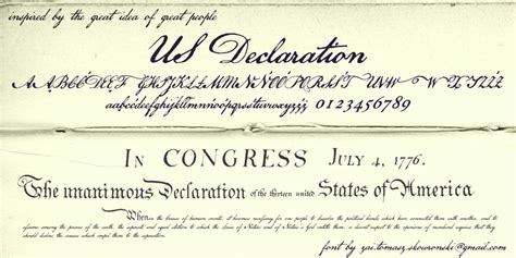 US Declaration Font | dafont.com