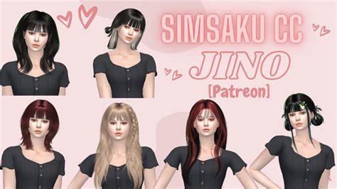 Sims 4 Korean Hair cc [ Creator (JINO) ] - YouTube