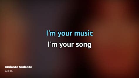 ABBA – Andante Andante | Karaoke 🎵