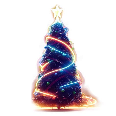 Beautiful Glowing Christmas Tree, Christmas Tree, Merry Christmas, Christmas Decoration PNG ...