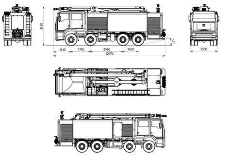 20m Aerial Water Tower 200 ATW TRIEXT - Fire Truck for Industrial Applications