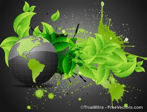 Eco Earth Background Free Vector Download | FreeImages