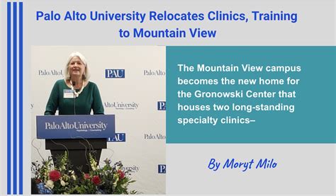 Palo Alto University Relocates Clinics, Training to Mountain View