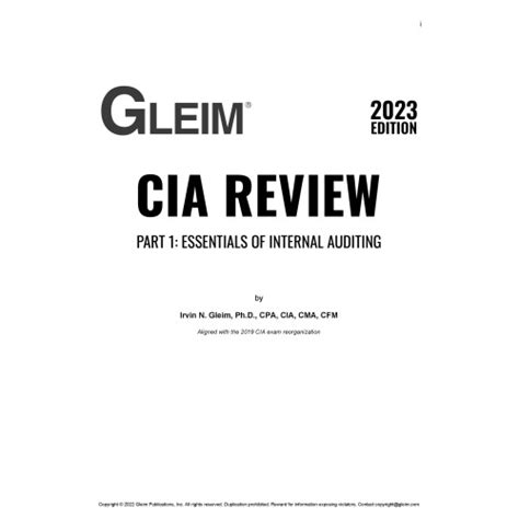 Gleim CIA Review 2023