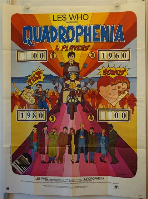 Quadrophenia original release large french movie poster