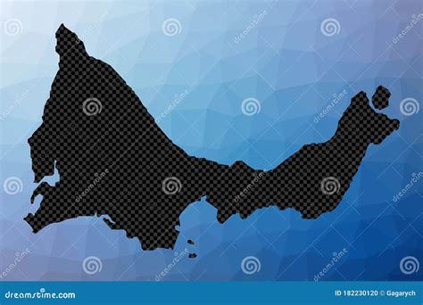 Providenciales Geometric Map. Stock Vector - Illustration of islands ...