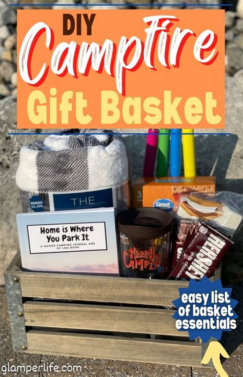 How to Make a Campfire Themed Gift Basket | Themed gift baskets, Auction gift basket ideas ...