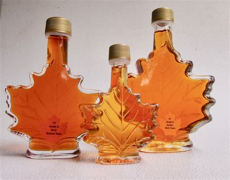 Maple Syrup in Maple Leaf Bottles - Judd’s Wayeeses Farms