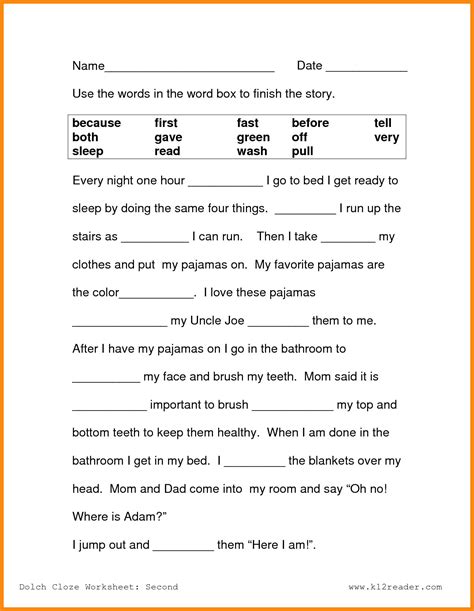 Reading Comprehension Fourth Grade Worksheets