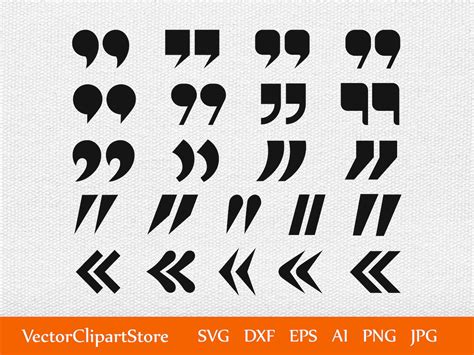 Quotation Marks Svg Citation Marks Clipart Guillemets Svg Etsy | My XXX ...