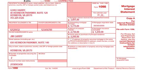 IRS 1098-MORT - E-file Mortgage Interest Tax Form Today