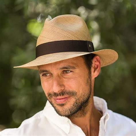 Austral Brown Straw Panama Hat - The Kai with Brown Ribbon Band | Mens ...