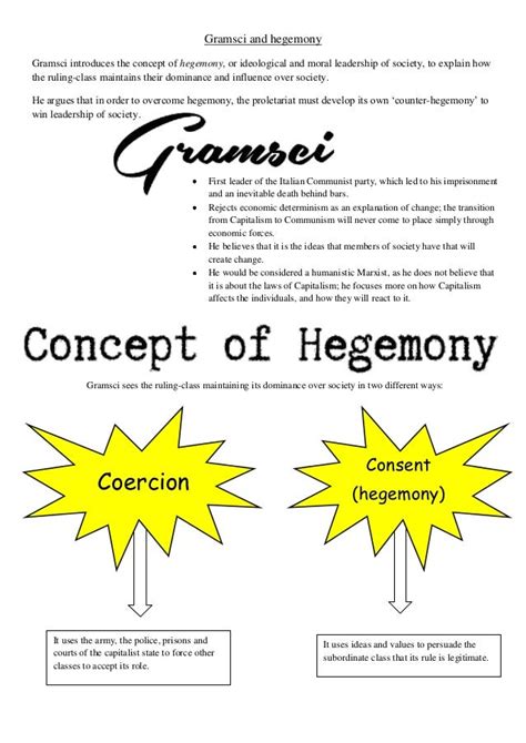 Gramsci and hegemony