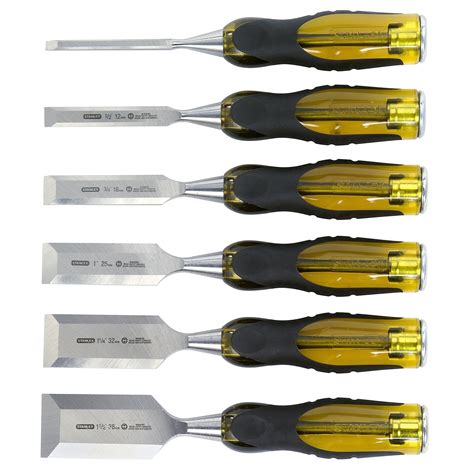 Stanley FatMax 6 Piece Thru Tang Butt Chisel Set - Bunnings Australia