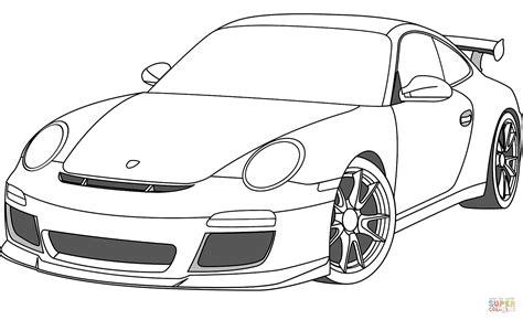 Porsche 911 coloring page | Free Printable Coloring Pages