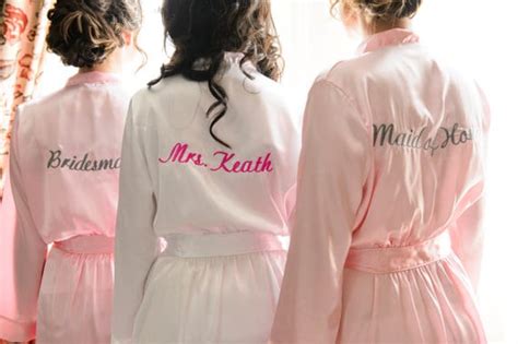 Personalized Matching Robes for Bridesmaids - Dress for the Wedding